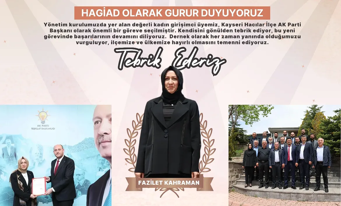 HAGİAD olarak gurur duyuyoruz.